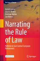 Narrating the Rule of Law
Patterns in East Central European Parliaments