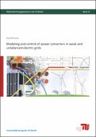 Modeling and control of power converters in weak and unbalanced electric grids